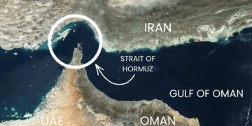 strait of hormuz sat image