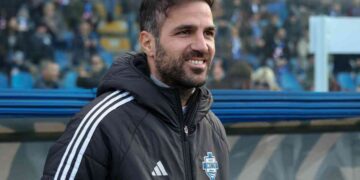 Cesc Fabregas, head coach of Italian Serie A side, Como