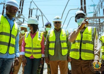 President John Dramani Mahama at Akosombo substation