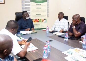 Dr. Andy Osei Okrah, TCDA CEO, with ANRAG Delegation