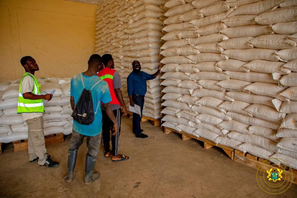Dr. Peter Boamah Otokunor Director of the Presidential Initiative on Agriculture and Agribusiness at Badu Grain Storage