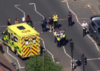 Emergency services at the scene