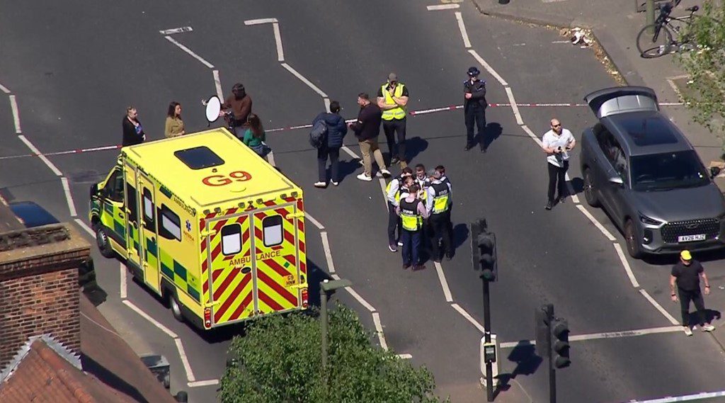 Emergency services at the scene