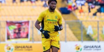 Mohamed Camara in action for Asante Kotoko at the Baba Yara Stadium in Kumasi