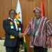 Ghana's President John Dramani Mahama and Zimbabwe President  Emmerson Mnangagwa