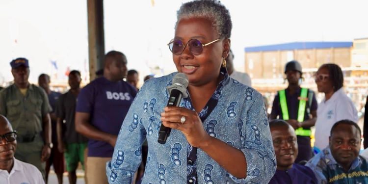 Hon. Emelia Arthur, Minister for Fisheries and Aquaculture Development