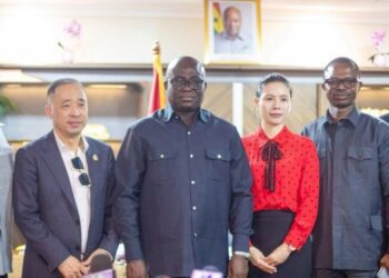 Hon. Eric Opoku, Minister for Food and Agriculture, with Sentuo Group Limited Delegation