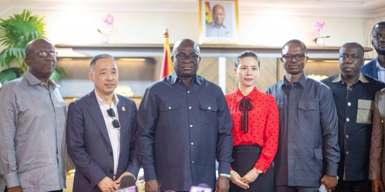 Hon. Eric Opoku, Minister for Food and Agriculture, with Sentuo Group Limited Delegation
