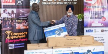 Executive Chairman, IPMC, Amar Deep Singh with Paul Adjei, GetFund Administrator