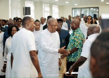 President Mahama Celebrating Chief of Staff Julius Debrah at his 60th Birthday Thanksgiving Service