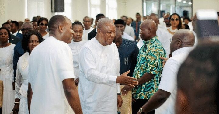 President Mahama Celebrating Chief of Staff Julius Debrah at his 60th Birthday Thanksgiving Service