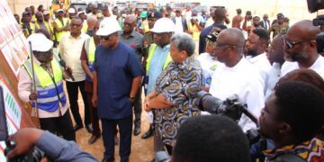 President Mahama Inspects Kasoa-Winneba Road