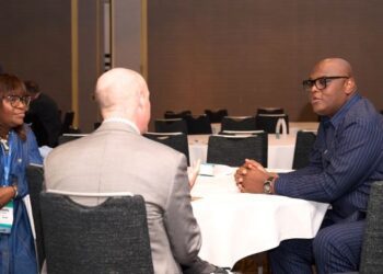 Mr. Simon Madjie, GIPC CEO, at the 56th World Trade Center Association Global Business Forum