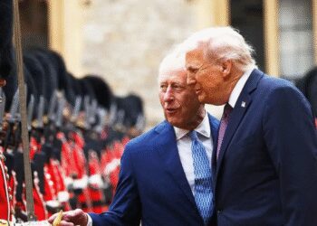 US President, Donald Trump with King Charles III