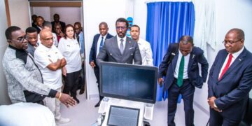 Dr. Prince Pambo along with other CAF medical committee members at the CAF medical committee meeting in Lomé, Togo.