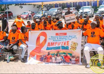 Members of the amputees association