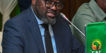 Kurt Okraku in a CAF meeting in Lomé