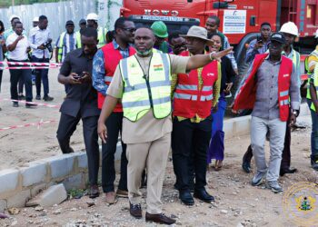 Hon. Kenneth Gilbert Adjei, the sector Minister for Works, Housing and Water