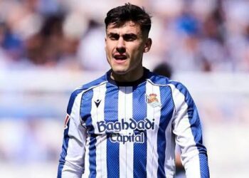Ander Barrenetxea in action for Real Sociedad
