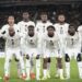 Black Stars team take a pre-match photo in Stuttgart