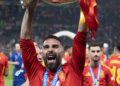 Dani Carvajal won the Euros with Spain after defeating England in the final in 2024