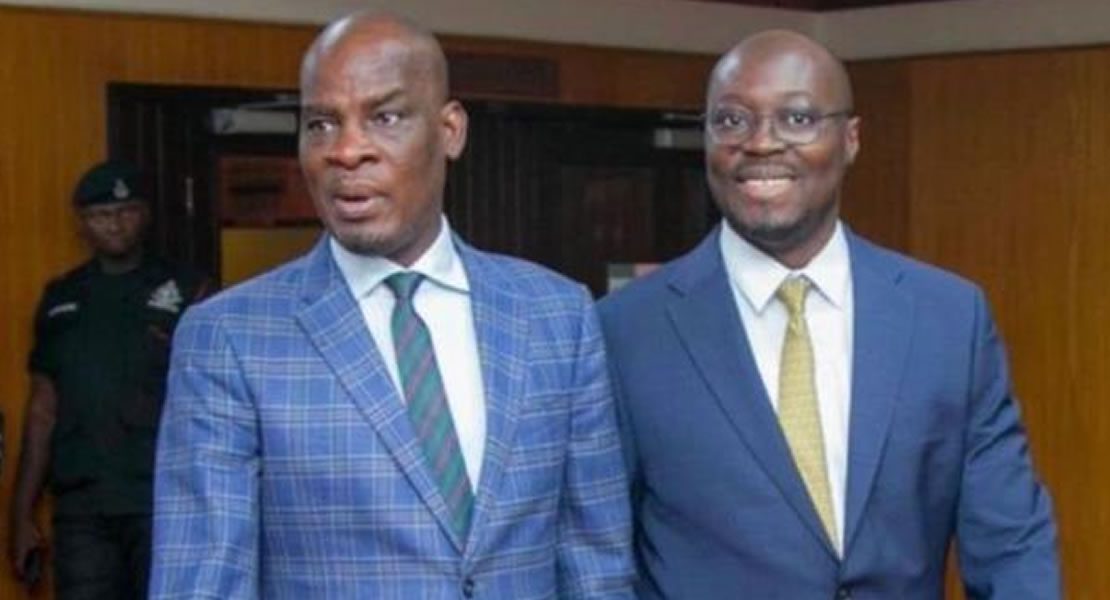 Hon. Haruna Iddrisu (L) and Dr Cassiel Ato Forson (R)