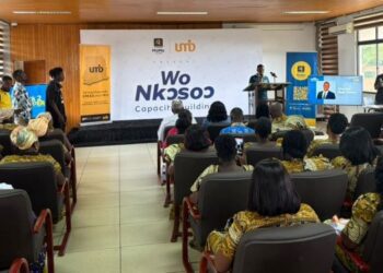 Charles Osei Owusu, Senior Manager Fintech Business, MMFL Commercial Operations, addressing the Ghana National Tailors and Designers Association
