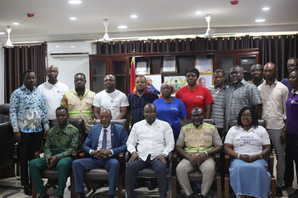GSA Cracks Down On Retail Fraud in Techiman Market 3 Dr. Awal Mohammed Deputy Director General of the GSA with Hon. Francis Owusu Antwi Bono East Regional Minister and Team