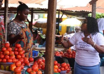 GSA Officials in Techiman Market