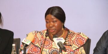 Hon. Elizabeth Ofosu-Adjare, Minister for Trade, Agribusiness and Industry, at the World Bank–ACET–ISSER Seminar