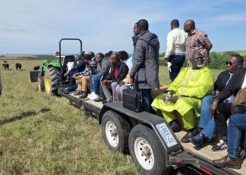 Nebraska’s Feedyard Blueprint To Reshape Ghanaian Ranching 3 Hon. Eric Opoku, Minister for Food and Agriculture, and Delegation, tour Weber Feedyard and Bruning Farms