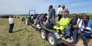 Hon. Eric Opoku, Minister for Food and Agriculture, and Delegation, tour Weber Feedyard and Bruning Farms