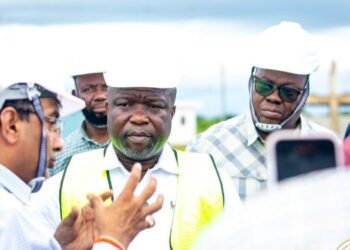 Hon. James Gunu, Volta Regional Minister, at Hari Agro Feed and Foods