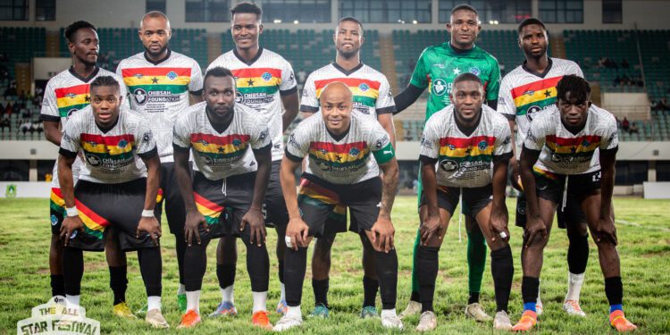 Andre Ayew captained the All Star team during the third edition of the ASF in Tamale
