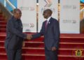 President John Dramani Mahama with President William Ruto after Africa Forward Summit