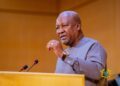 President John Dramani Mahama speaking at the 79th World Health Assembly in Geneva, Switzerland