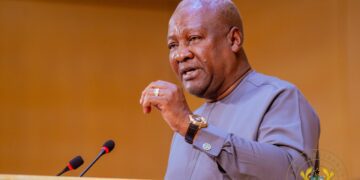President John Dramani Mahama speaking at the 79th World Health Assembly in Geneva, Switzerland