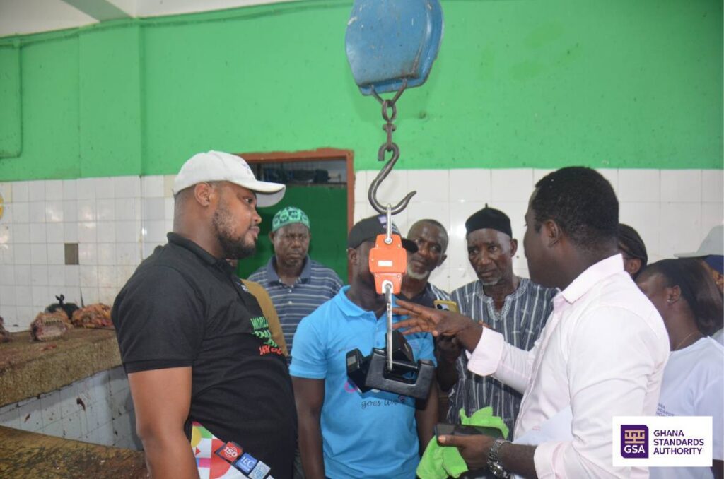 Metrology Directorate Officials at the Madina Market