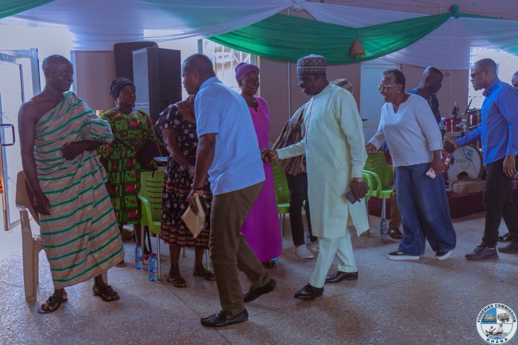 Minister for Fisheries and Aquaculture Development Hon. Emelia Arthur in Pru East 2