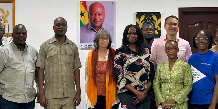 UN Audits Ghana’s Protections For Rural Fishers, Commends Act 1146 1 Ministry of Fisheries and Aquaculture Development Representatives, with United Nations Delegation