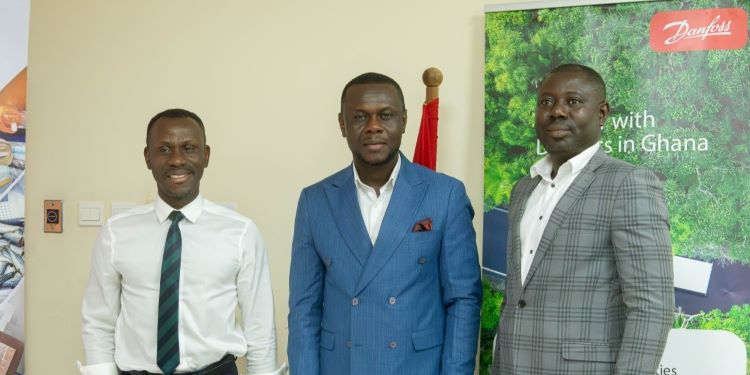 Mr. Lateef Apau Wiredu, DCEO of GFZA, and Team, with Delegation from Danfoss Power Solutions