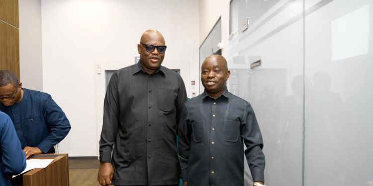 Ghana Pivots to Industrial Transformation as European Investment Hits $16.24 Billion 1 Mr. Simon Madjie, GIPC CEO, and Hon. Sampson Ahi, Deputy Minister for Trade, Agribusiness, and Industry, at the Ghana-EU Dialogue