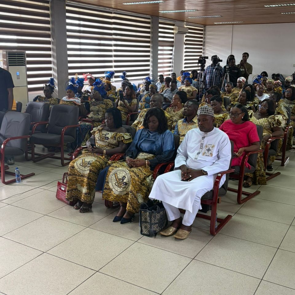 Participants from the Ghana National Tailors and Designers Association GNTDA in attendance at the Wo Nkɔsoɔ Your Progress MSME Capacity Building Initiative at the Great Hall KNUST edited