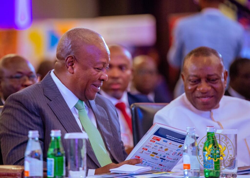 President John Dramani Mahama at the 10th Ghana CEO Summit 1