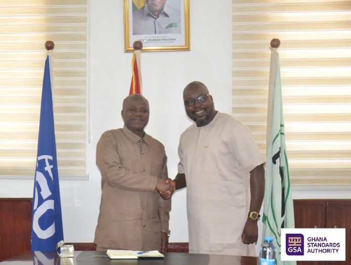 Prof. George Agyei Director General of GSA with IEAG Delegation 1