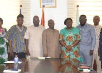 Prof. George Agyei, Director-General of GSA, with IEAG Delegation