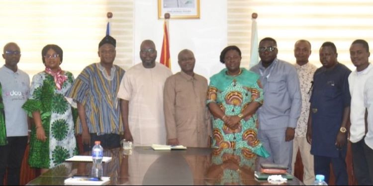 Prof. George Agyei, Director-General of GSA, with IEAG Delegation