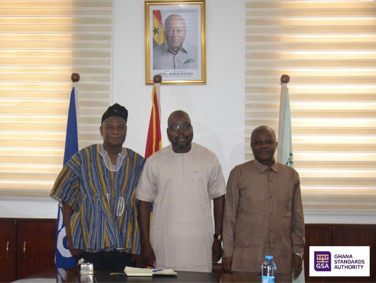 Prof. George Agyei Director General of GSA with IEAG Delegation