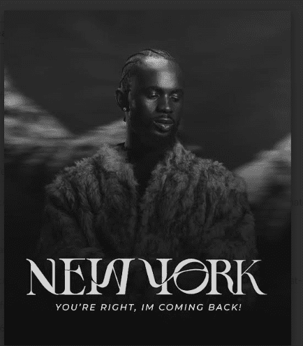 Black Sherif's upcoming show in New York flyer