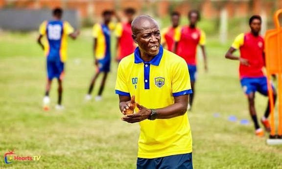 Hearts of Oak head coach Mas-Ud Didi Dramani in training